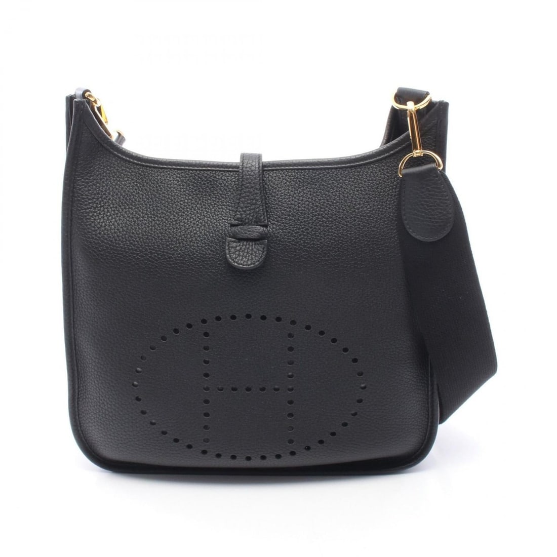 Hermes Evelyne 3 Trois PM Shoulder Bag Handbag Leather Taurillon Clemence Women's Black (1 of 8)