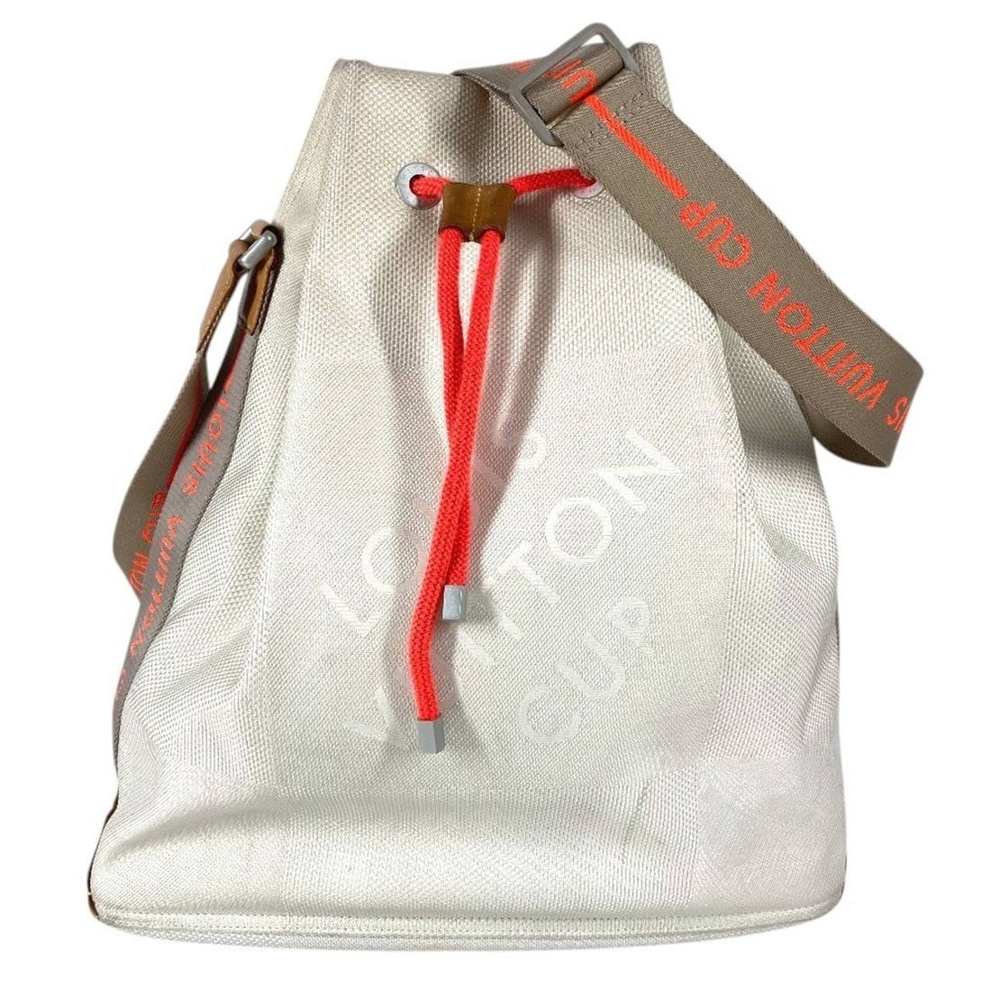 LOUIS VUITTON M80634 Damier Geant Volunteer Drawstring Bag, 2003 Louis Vuitton Cup, Crossbody (1 of 16)