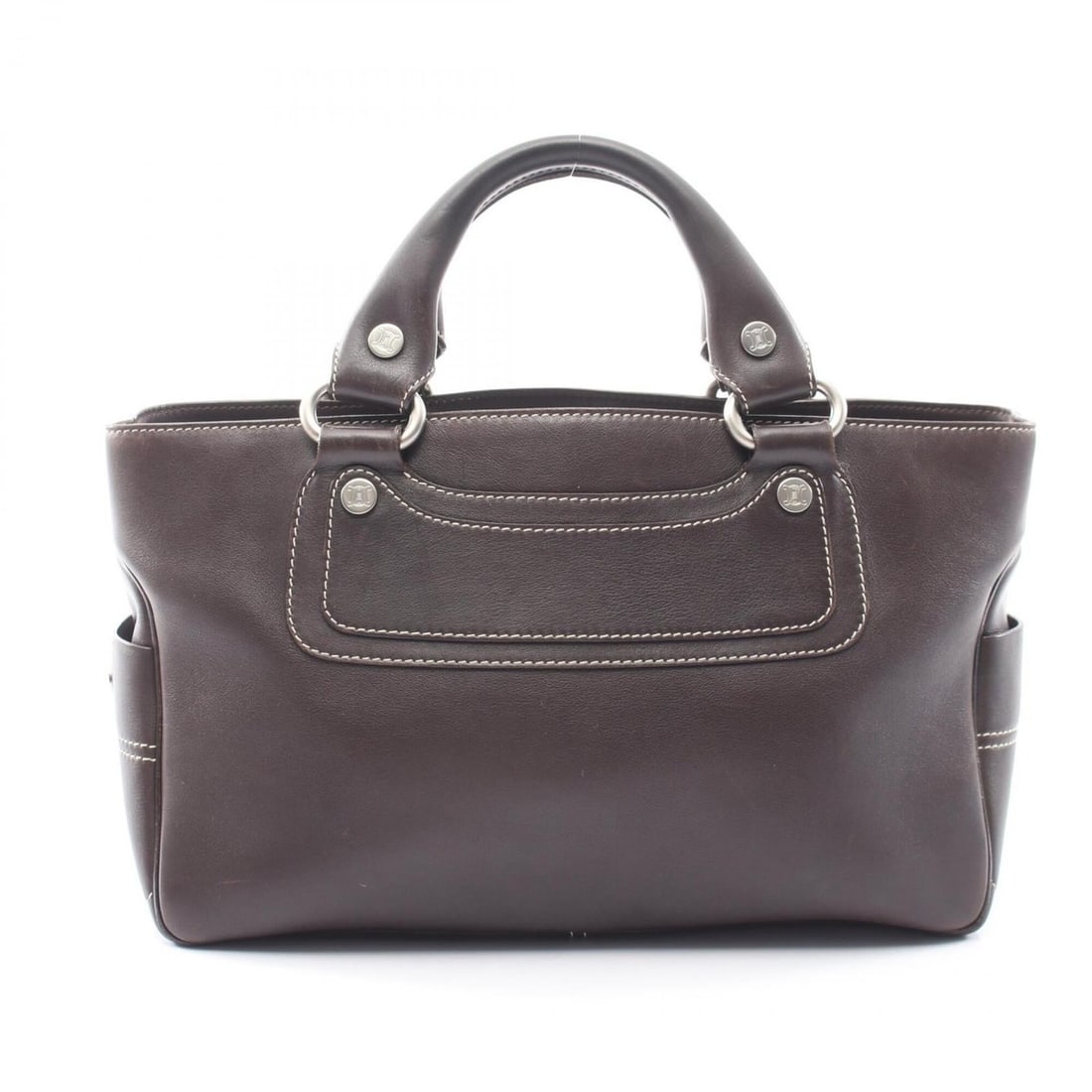 Celine Boogie Bag Handbag, Leather, Women's, Brown, 134023 (1 of 16)