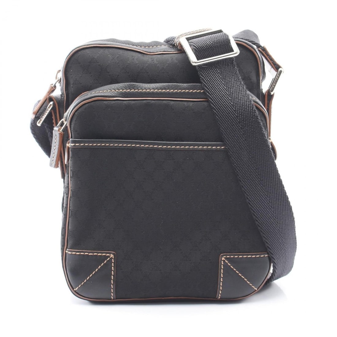 Celine Macadam Shoulder Bag/Handbag, Canvas and Leather, Women's, Black (1 of 15)