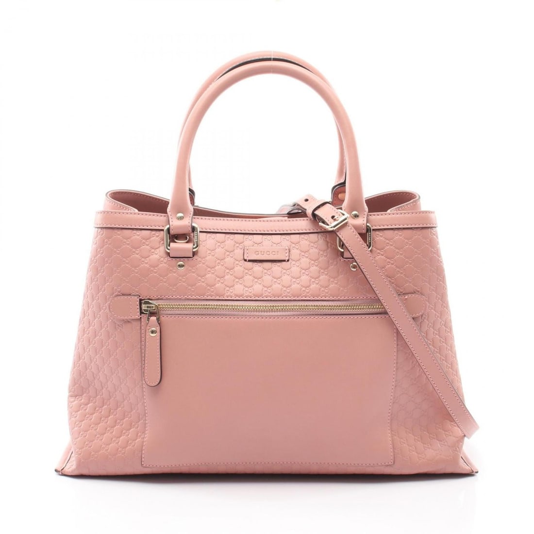 Gucci Microguccissima 2-Way Handbag, Leather, Women's, Pink, 510291 (1 of 9)