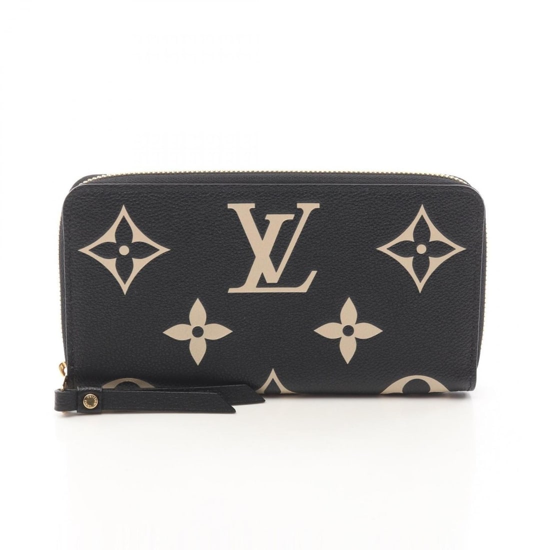 Louis Vuitton Zippy Wallet Bicolor Monogram Empreinte Round Long Leather Women's Black/Beige M80481: --- Catalog ---Category: SizeSize (HxWxD): 10cm x 19.5cm x 2.5cm / 3.93'' x 7.67'' x 0.98''Category: DesignType: Long wallet (bi-fold)Color: Beige, BlackGender: WomenMaterial: Leather Category: Genera