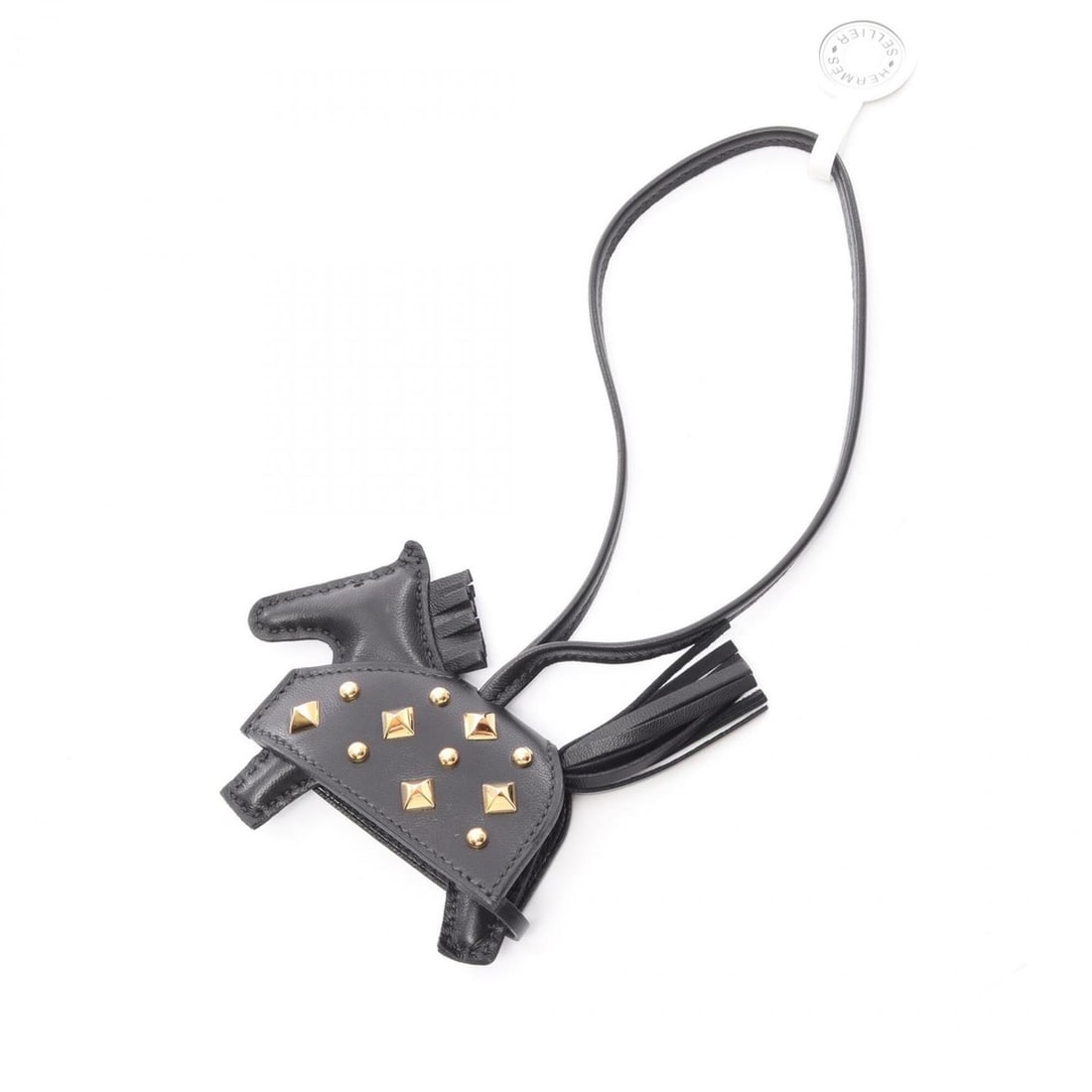 Hermes Rodeo Robeocool PM Studded Charm Accessory Leather Agneau Milo Veau Swift Women's Black (1 of 11)