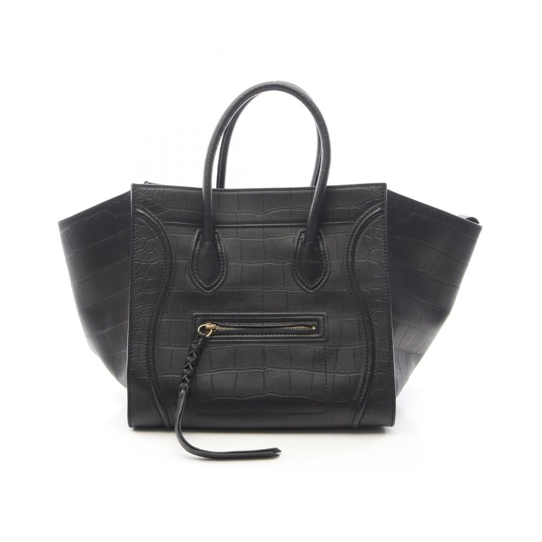 Celine Luggage Phantom Tote Bag Handbag Leather Women's Black 169953 (1 of 10)