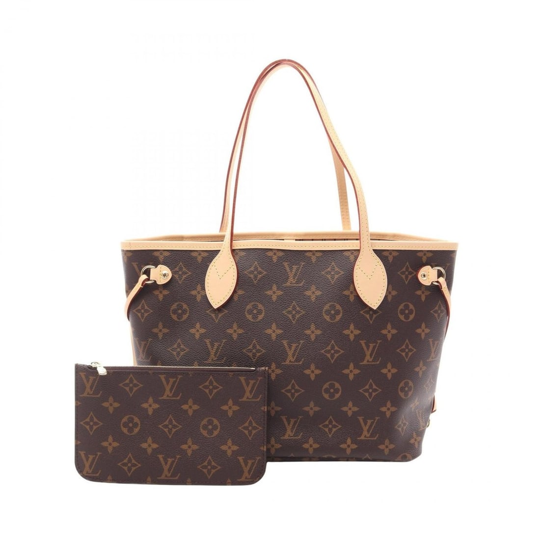 Louis Vuitton Neverfull PM Tote Bag Handbag, Coated Canvas and Leather, Monogram Pattern, Women's, (1 of 8)