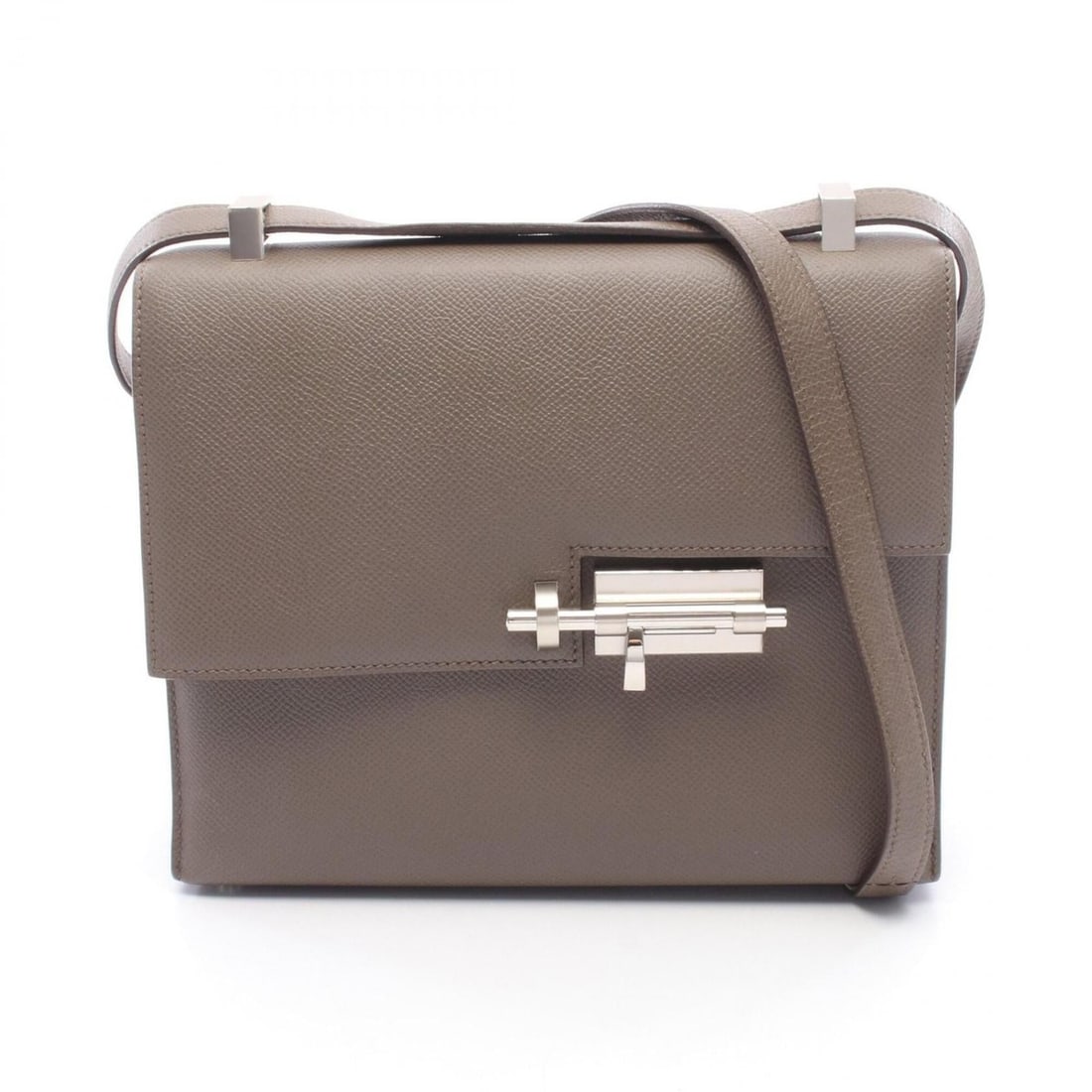 Hermes Veroux 23 Etoupe Shoulder Bag/Handbag, Veau Epsom Leather, Women's, Gray (1 of 12)
