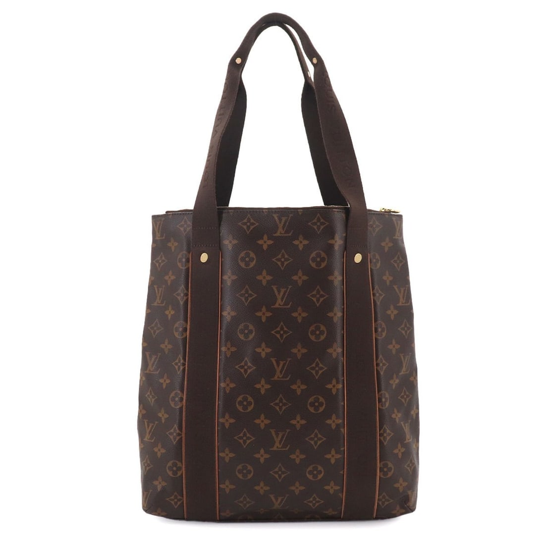 Louis Vuitton Monogram Cabas Beaubourg Tote Handbag, Brown, M53013, Gold Hardware: --- Catalog ---Category: SizeSize (HxWxD): 37cm x 32cm x 10cm / 14.56'' x 12.59'' x 3.93''Category: DesignType: Handbag, Tote bagColor: Brown, MonogramGender: Men,WomenMaterial: Monogram Category: