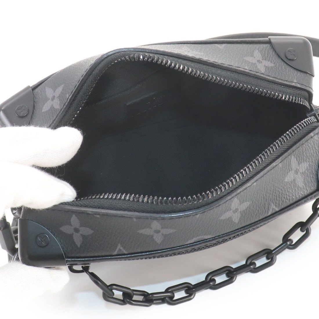 Louis Vuitton Monogram Eclipse Mini Soft Trunk Shoulder Handbag M44735 RFID - 6