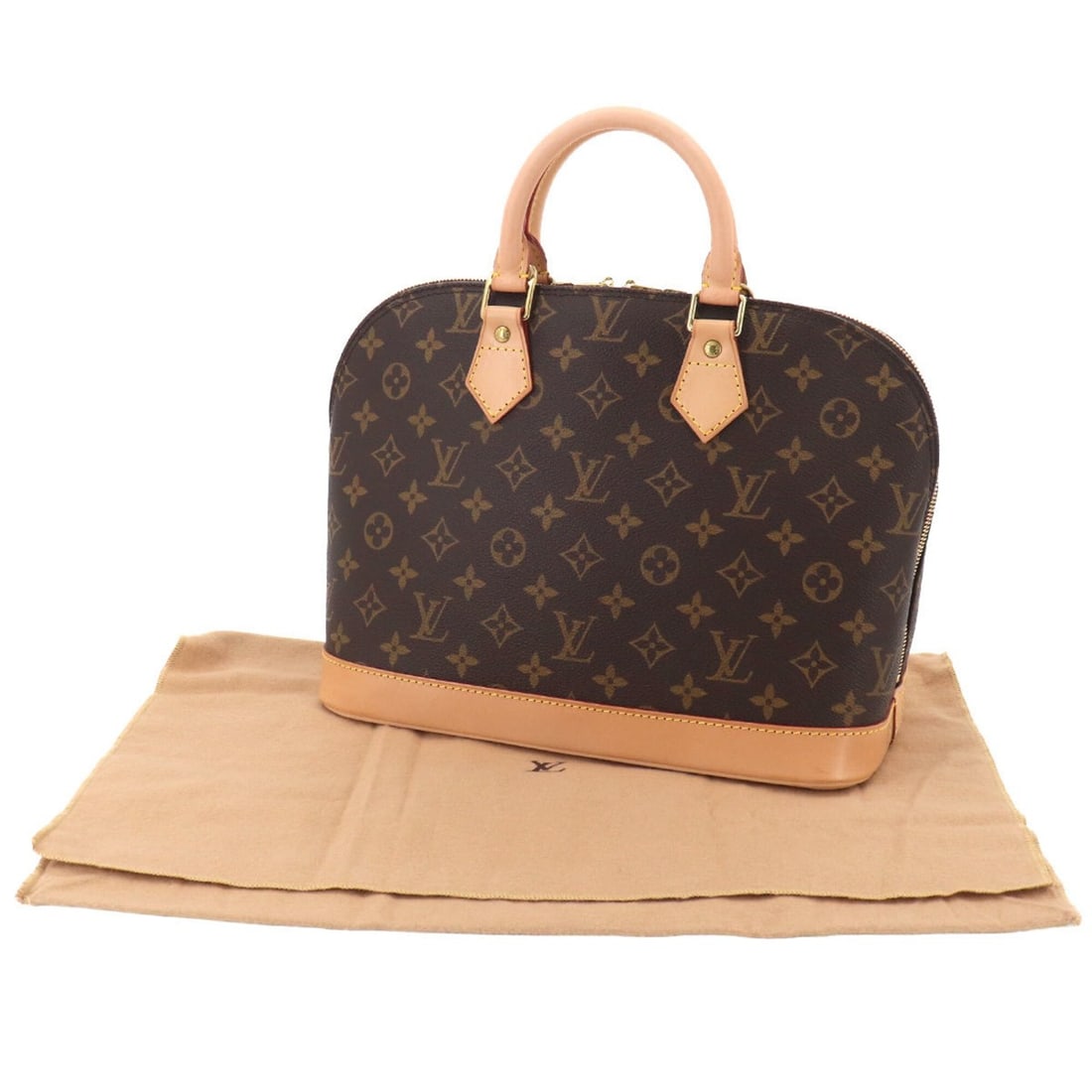 Louis Vuitton Monogram Alma Handbag, Brown, M51130, Gold Hardware: --- Catalog ---Category: SizeSize (HxWxD): 24cm x 30cm x 15.5cm / 9.44'' x 11.81'' x 6.1''Category: DesignType: HandbagColor: BrownGender: WomenMaterial: Monogram Category: GeneralMPN: M51130Brand: