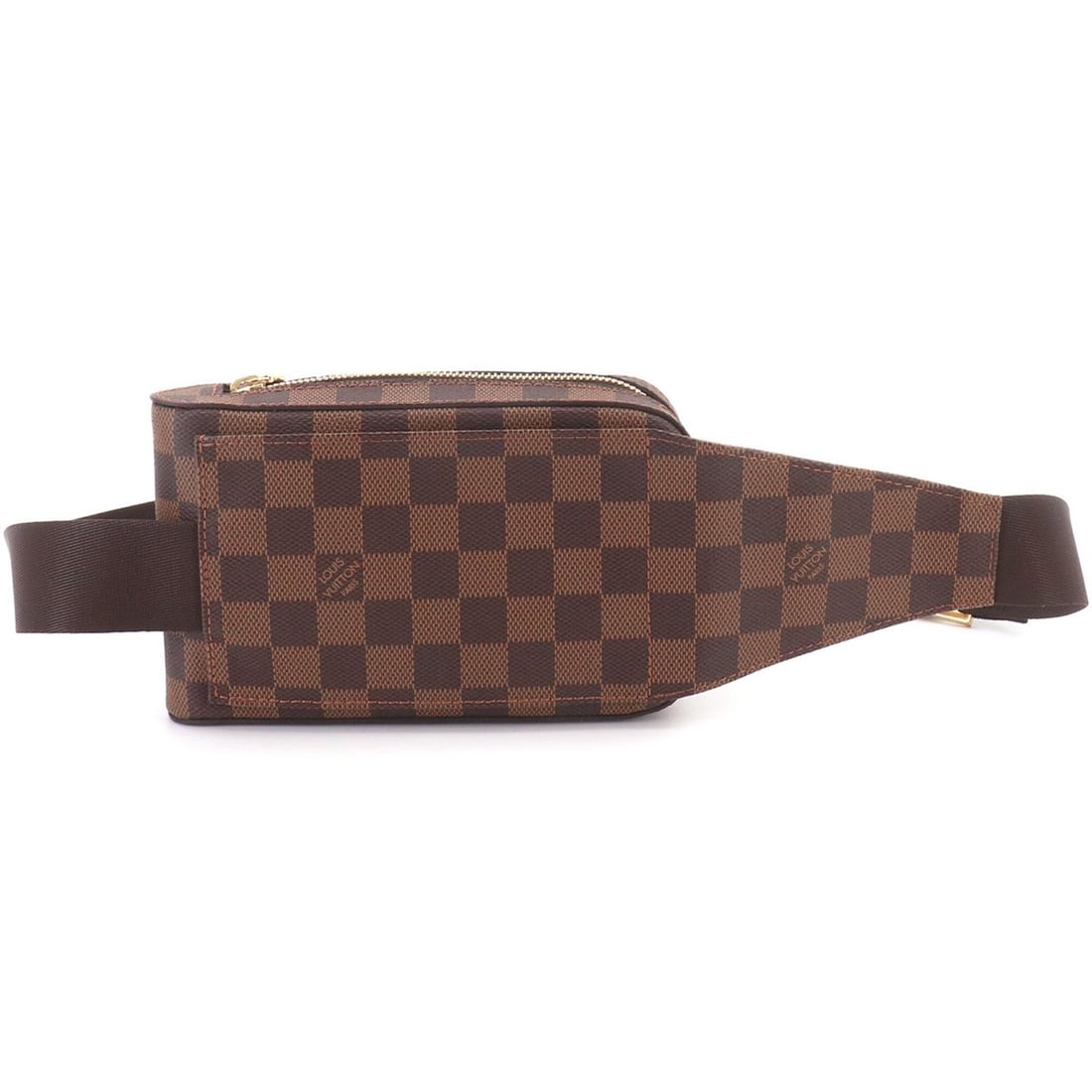 Louis Vuitton Damier Geronimos Body Handbag Waist Pouch Ebene Brown N51994: --- Catalog ---Category: SizeSize (HxWxD): 11.5cm x 20cm x 5cm / 4.52'' x 7.87'' x 1.96''Category: DesignType: Handbag, Pouch, Sling bagColor: EbeneMaterial: Damier Canvas Category: GeneralMPN: