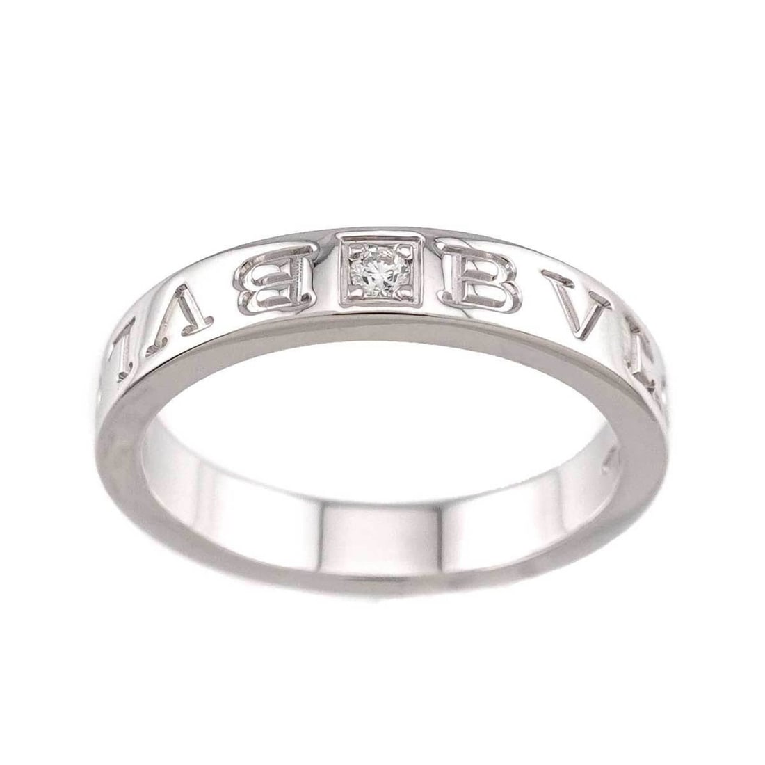 Bulgari BVLGARI B-ZERO1 Essential 1 Ring with Diamond, 18K WG White Gold 750: --- Catalog ---Category: SizeJP Size: 18US Size: 9Category: DesignType: Band ringColor: White goldGender: WomenMaterial: White gold (18K)Category: GeneralBrand: Bvlgari--- Item List ---Section: Condit