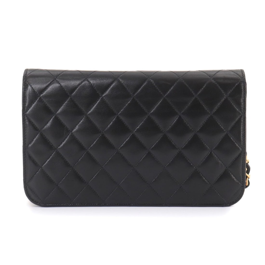 Chanel Matelasse Chain Shoulder Handbag, Lambskin, Black, Gold Hardware, Push Lock, A03568: --- Catalog ---Category: SizeSize (HxWxD): 14.5cm x 23.5cm x 4cm / 5.7'' x 9.25'' x 1.57''Category: DesignType: Handbag, Shoulder bagColor: BlackGender: WomenMaterial: Leather Leather/Fur Type: Lambsk