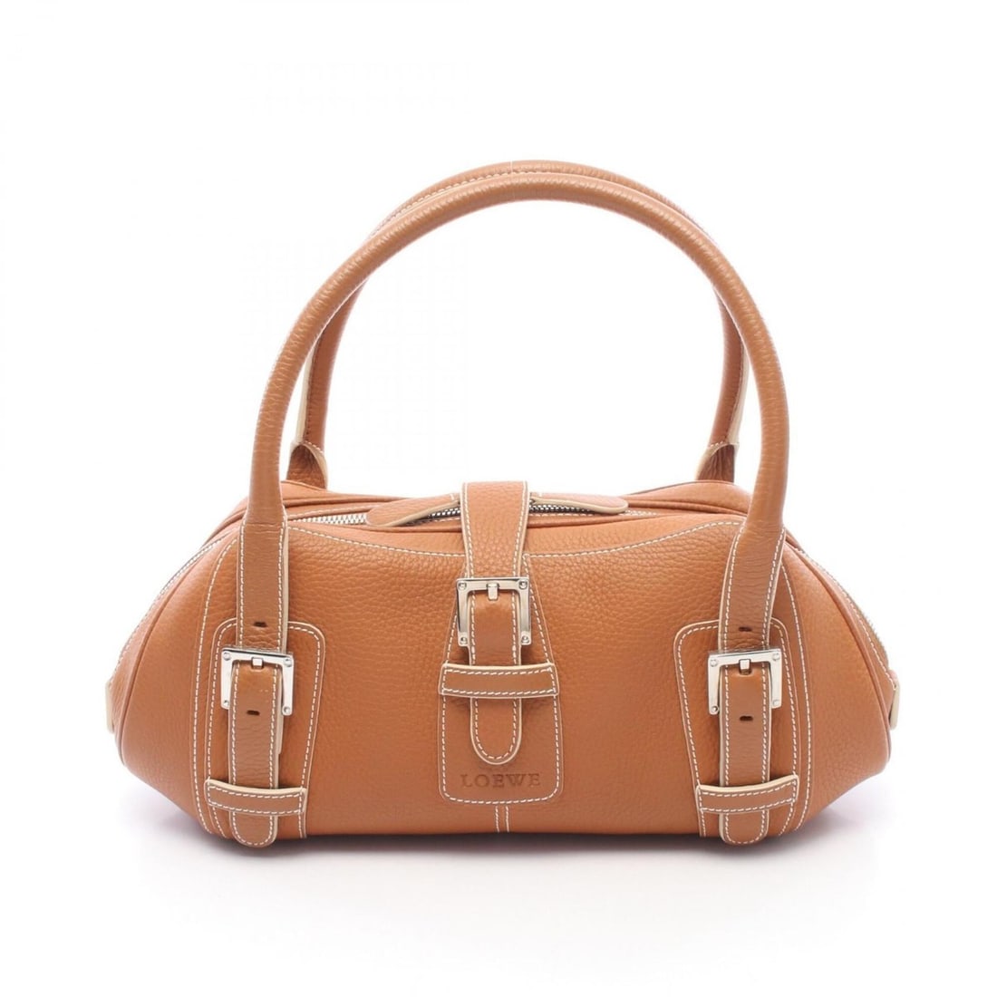 Loewe Senda Handbag, Leather, Women's, Brown (1 of 8)