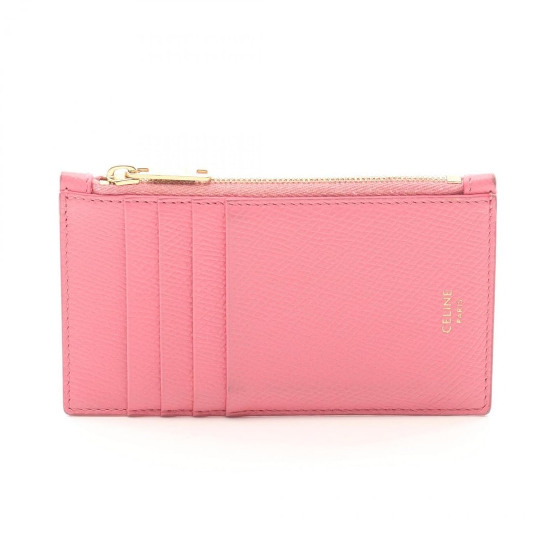 Celine Compact Zipped Card Holder, Business Case/Card Leather Accessory, Men's/Women's, Pink, 10B683 (1 of 8)