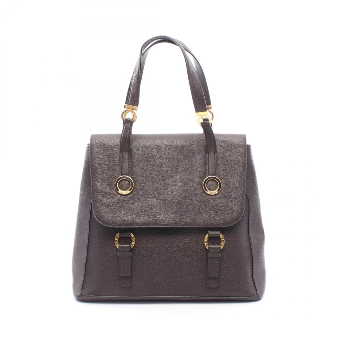 BVLGARI Bulgari Tote Bag Handbag Leather Women's Brown (1 of 9)