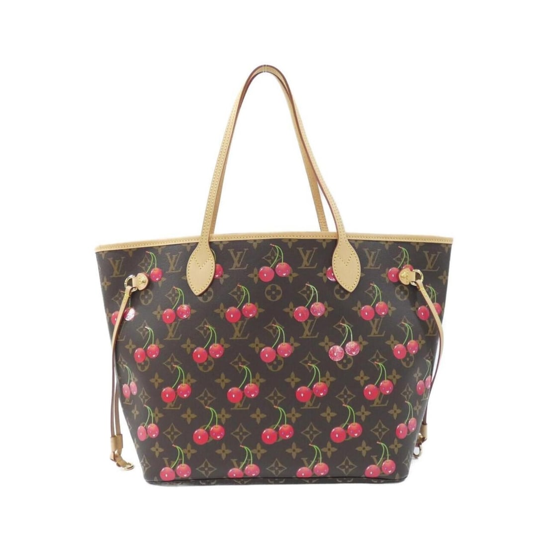 Louis Vuitton Monogram Cherry (LV x TM) Neverfull MM M13263 Handbag: --- Catalog ---Category: SizeSize (HxWxD): 28cm x 46cm x 14cm / 11.02'' x 18.11'' x 5.51''Category: DesignType: Handbag, PouchColor: MarronGender: Men,WomenMaterial: Coated canvas Hardware Color: