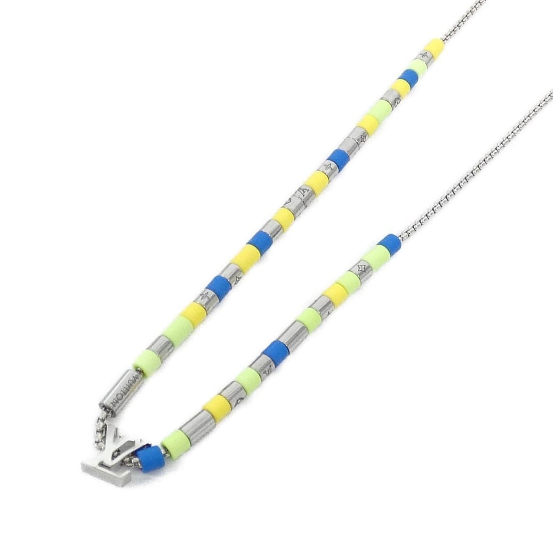 Louis Vuitton Collier LV Sunrise M00651 Necklace: --- Catalog ---Category: SizePendant Size: 10mm x 11mm / 0.39'' x 0.43''Neck Circumference: 54.5 cm - 61.5 cm / 21.45'' - 24.21''Category: DesignColor: Green, VertGender: Women,MenNecklace Type: Neckl