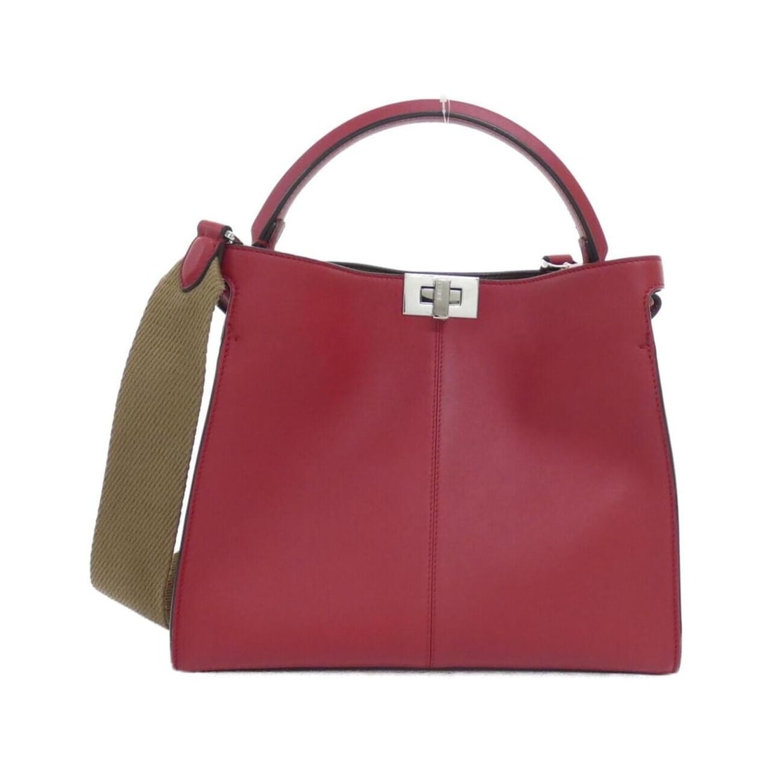 Fendi Peekaboo X-Lite Regular 8BN310 A5E9 Handbag: --- Catalog ---Category: SizeSize (HxWxD): 26cm x 30cm x 14cm / 10.23'' x 11.81'' x 5.51''Category: DesignType: HandbagColor: Red colorGender: WomenMaterial: Leather Leather/Fur Type: