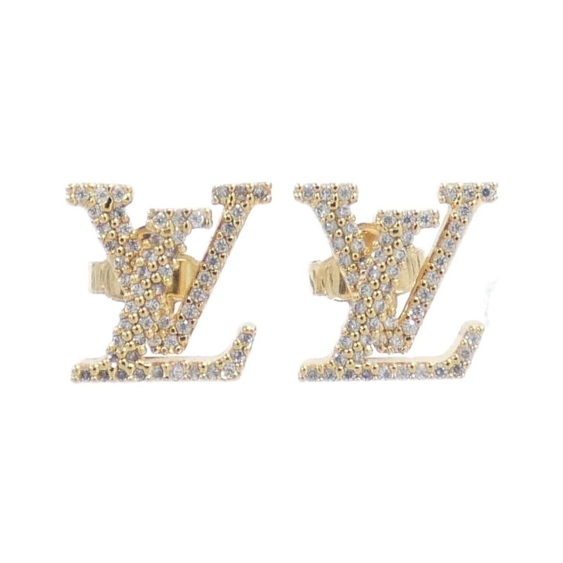 Louis Vuitton Earrings LV Iconic Strass M00609: --- Catalog ---Category: SizeSize (HxWxD): 13.00mm x 12.00mm / 0.51'' x 0.47''Category: DesignType: Stud earringsColor: GoldGender: WomenCategory: GeneralMPN: M00609Brand: Louis Vuitton--- Item List