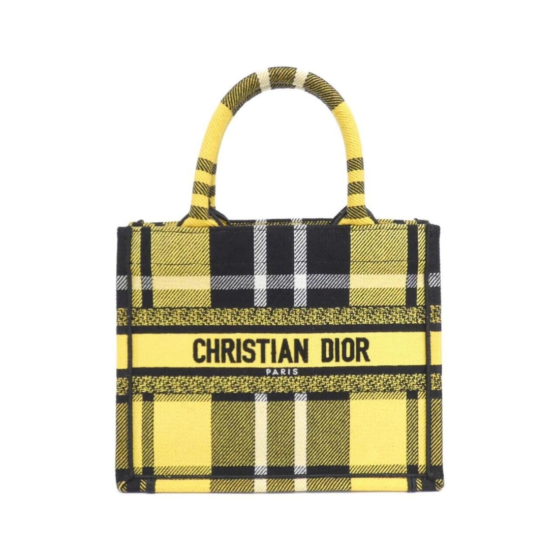Christian Dior Book Tote Small M1265ZRUY Handbag: --- Catalog ---Category: SizeSize (HxWxD): 22cm x 27cm x 14cm / 8.66'' x 10.62'' x 5.51''Category: DesignType: HandbagColor: Black, YellowGender: Women,MenMaterial: Canvas Category: GeneralMPN:
