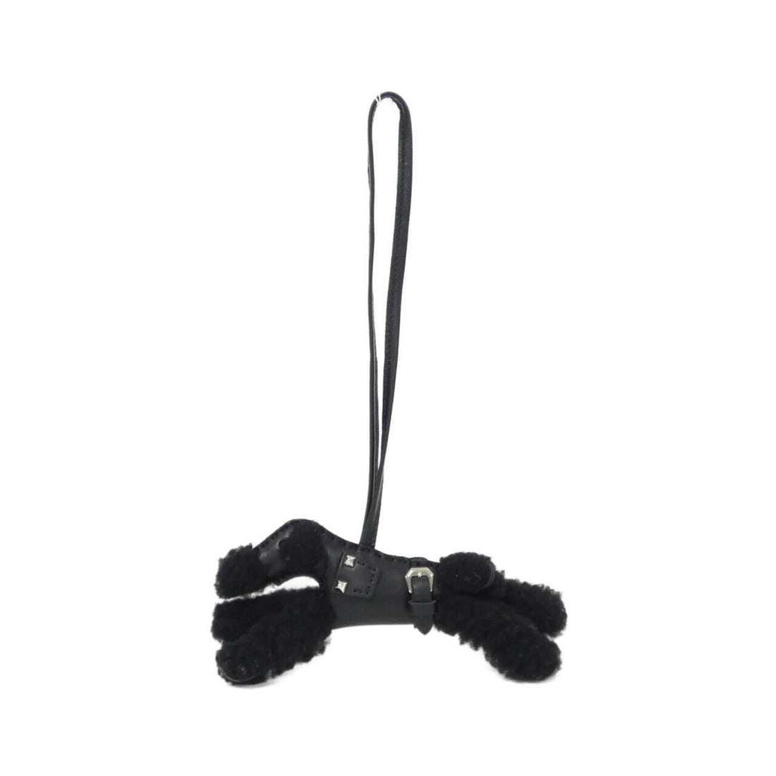 Hermes Buddy Punk 084187CK Accessory Bag Charm: --- Catalog ---Category: SizeChain Length: 350.00mm / 13.78''Size (HxWxD): 70.00mm x 150.00mm / 2.76'' x 5.91''Category: DesignType: Handbag charmColor: BlackGender: Women,MenMaterial: Agneau Milo,