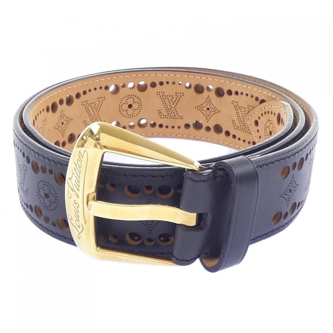 Louis Vuitton M9679 Belt: --- Catalog ---Category: SizeWidth: 4cm / 1.57''Length: 81cm - 91cm / 31.88'' - 35.82''Category: DesignType: Standard beltColor: BlackGender: WomenCategory: GeneralMPN: M9679Brand: Louis Vuitton---