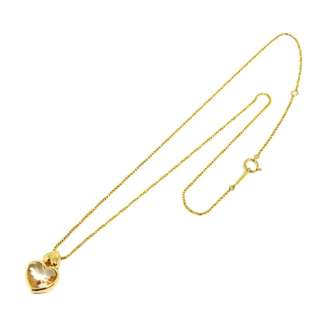 Yves Saint Laurent Quartz Heart Necklace, 40cm, 18K Yellow Gold (750): --- Catalog ---Category: SizePendant Size: 17mm x 11.7mm / 0.66'' x 0.46''Neck Circumference: 40 cm / 15.74''Category: DesignGender: WomenMaterial: Yellow gold (18K)Necklace Type: NecklaceCategory: