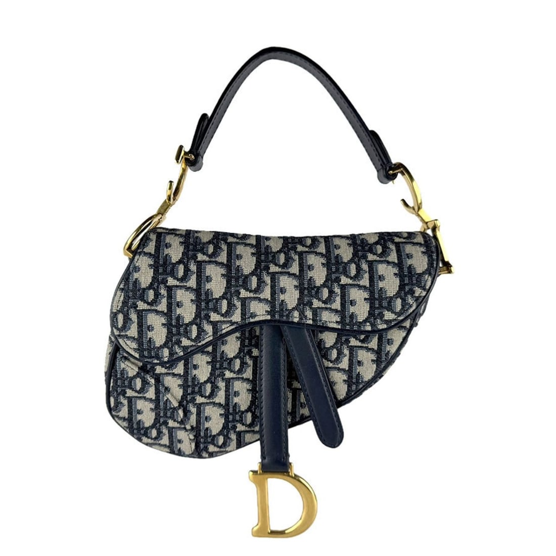 Christian Dior handbag/shoulder bag, Saddle Mini, canvas, navy gold, women's, z9987: --- Catalog ---Category: SizeSize (HxWxD): 14cm x 12cm x 2cm / 5.51'' x 4.72'' x 0.78''Category: DesignType: Handbag, Shoulder bagColor: NavyGender: WomenMaterial: Canvas Category: GeneralBrand: