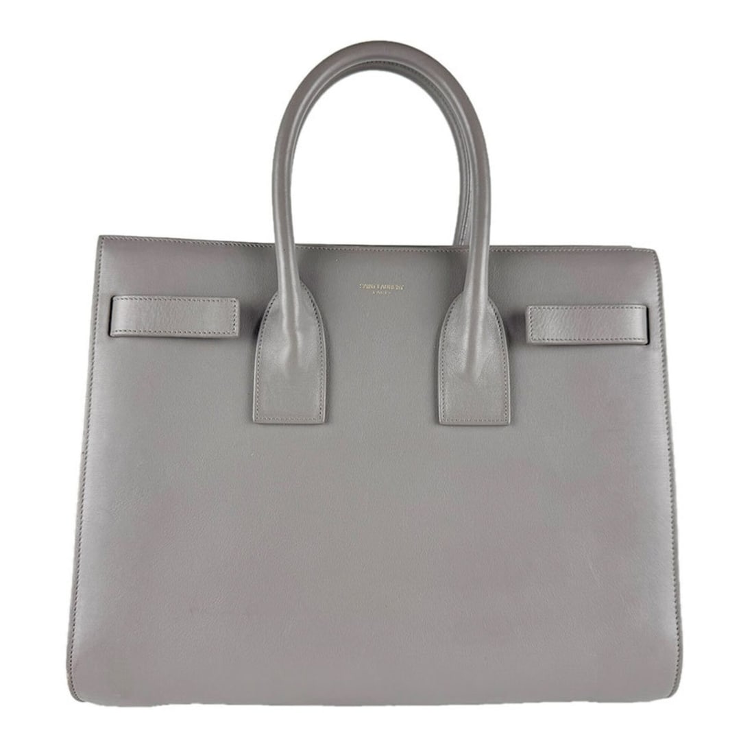 Saint Laurent SAINT LAURENT Handbag Shoulder Bag Sac de Jour Leather Gray Gold Women's z9973: --- Catalog ---Category: SizeSize (HxWxD): 25cm x 32cm x 14cm / 9.84'' x 12.59'' x 5.51''Category: DesignType: Handbag, Shoulder bagColor: GrayGender: WomenMaterial: Leather Category: GeneralBrand: