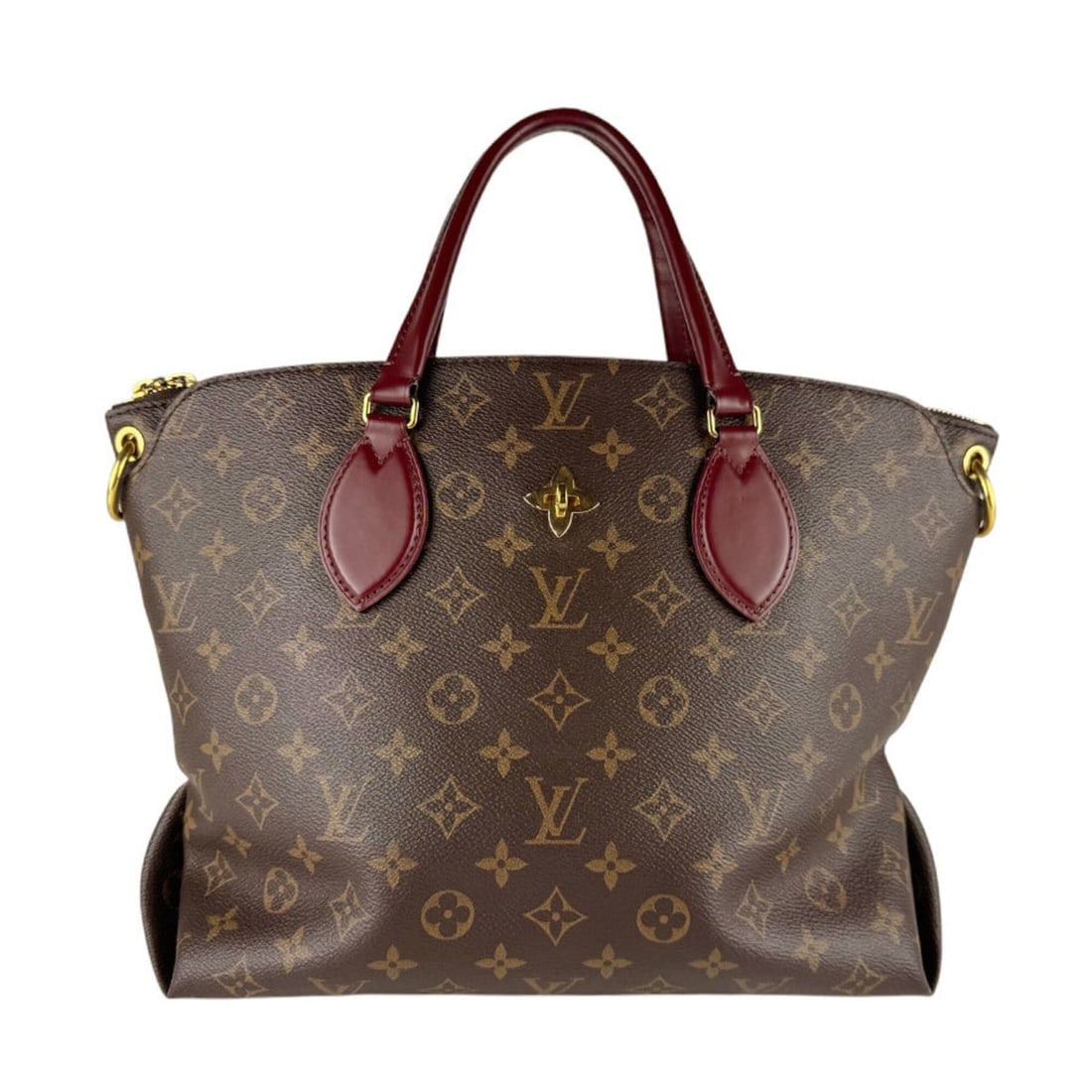 Louis Vuitton LOUIS VUITTON Handbag Shoulder Bag Monogram Flower Zipped Tote MM Canvas Brown: --- Catalog ---Category: SizeSize (HxWxD): 26cm x 30cm x 12cm / 10.23'' x 11.81'' x 4.72''Category: DesignType: Handbag, Shoulder bagColor: Bordeaux, BrownGender: WomenMaterial: Monogram , Canvas