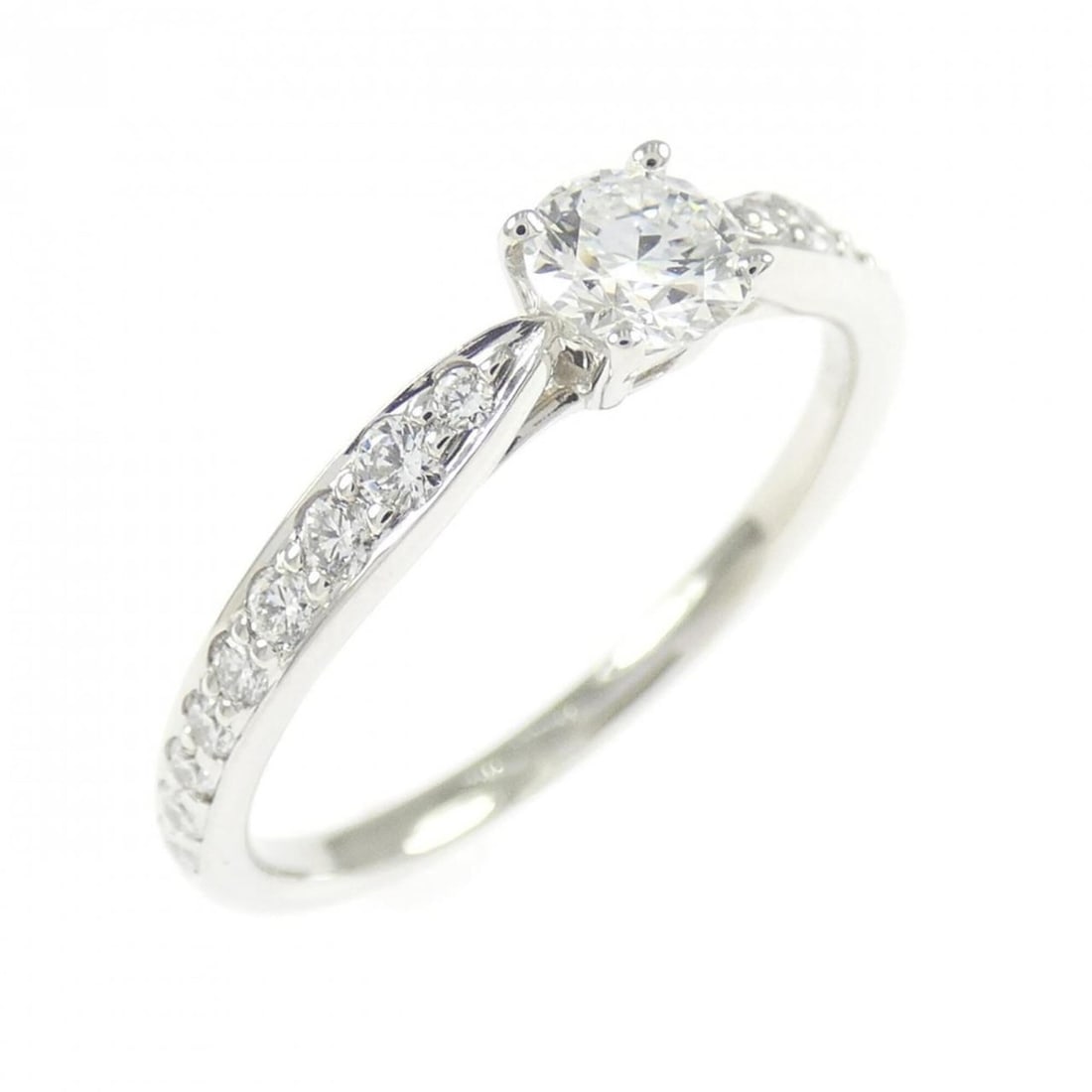 Tiffany Harmony Ring 0.23CT F IF 3EXT: --- Catalog ---Category: SizeJP Size: 9.0US Size: 5Category: DesignType: Band ringStone: DiamondGender: WomenMaterial: Platinum 950Category: GeneralBrand: Tiffany--- Item List ---Section:
