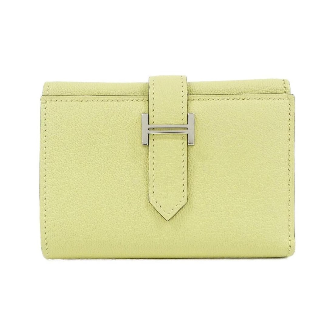 Hermes Bearn Combination 082876CK Wallet: --- Catalog ---Category: SizeSize (HxWxD): 8.5cm x 11cm x 2cm / 3.34'' x 4.33'' x 0.78''Category: DesignType: Wallet (bi-fold)Color: JauneGender: Men,WomenMaterial: Chevre leather Category: