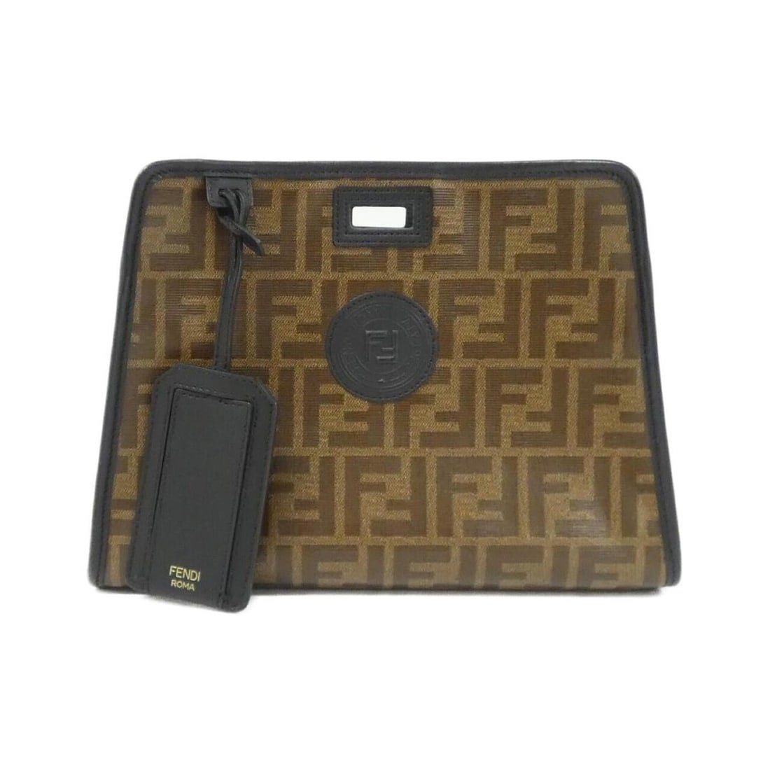 Fendi Small Peekaboo Defender 7AR717 A5K4 Handbag: --- Catalog ---Category: SizeSize (HxWxD): 18cm x 26cm x 13cm / 7.08'' x 10.23'' x 5.11''Category: DesignType: HandbagColor: BrownGender: WomenMaterial: Coated canvas Hardware Color: GoldCategory: