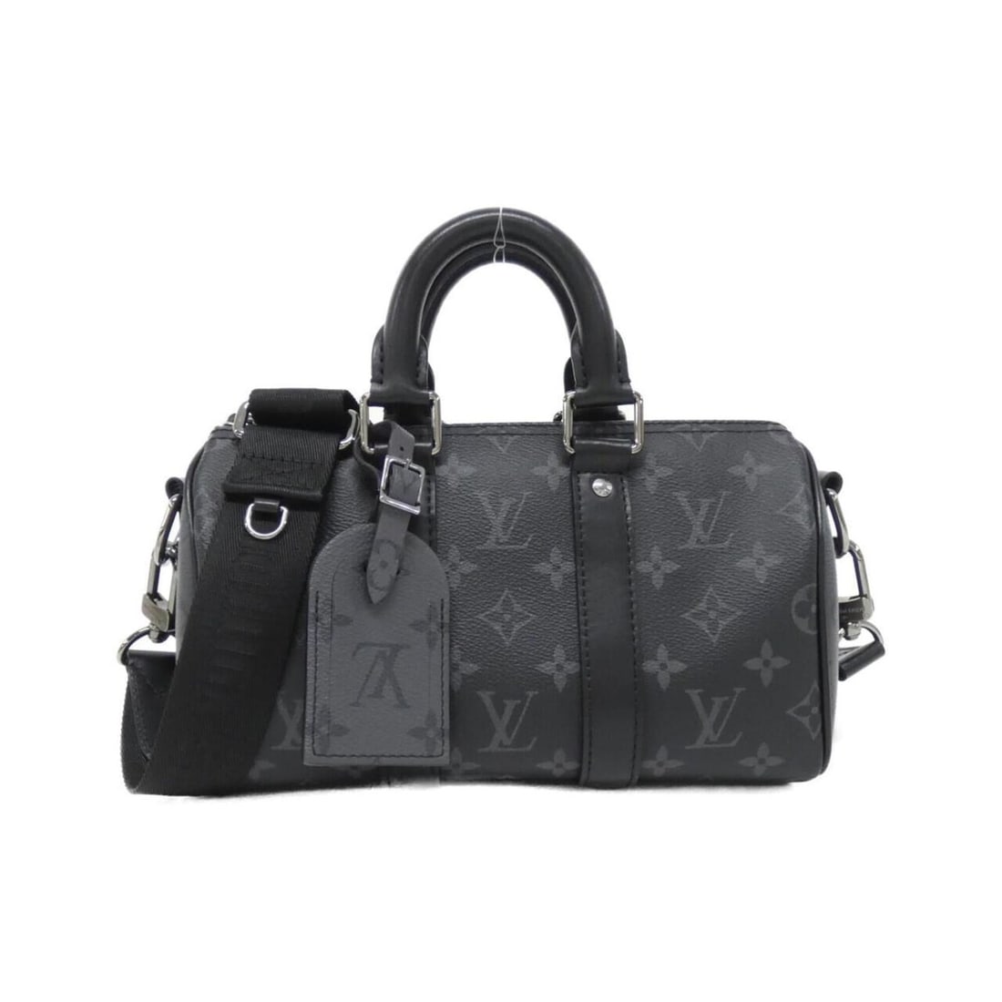 Louis Vuitton Monogram Eclipse Reverse Keepall Bandoulière 25cm M46271 Boston Bag: --- Catalog ---Category: SizeSize (HxWxD): 15cm x 25cm x 11cm / 5.9'' x 9.84'' x 4.33''Category: DesignType: Boston bagColor: Black, GrisGender: Men,WomenMaterial: Coated canvas Hardware Color: Silver
