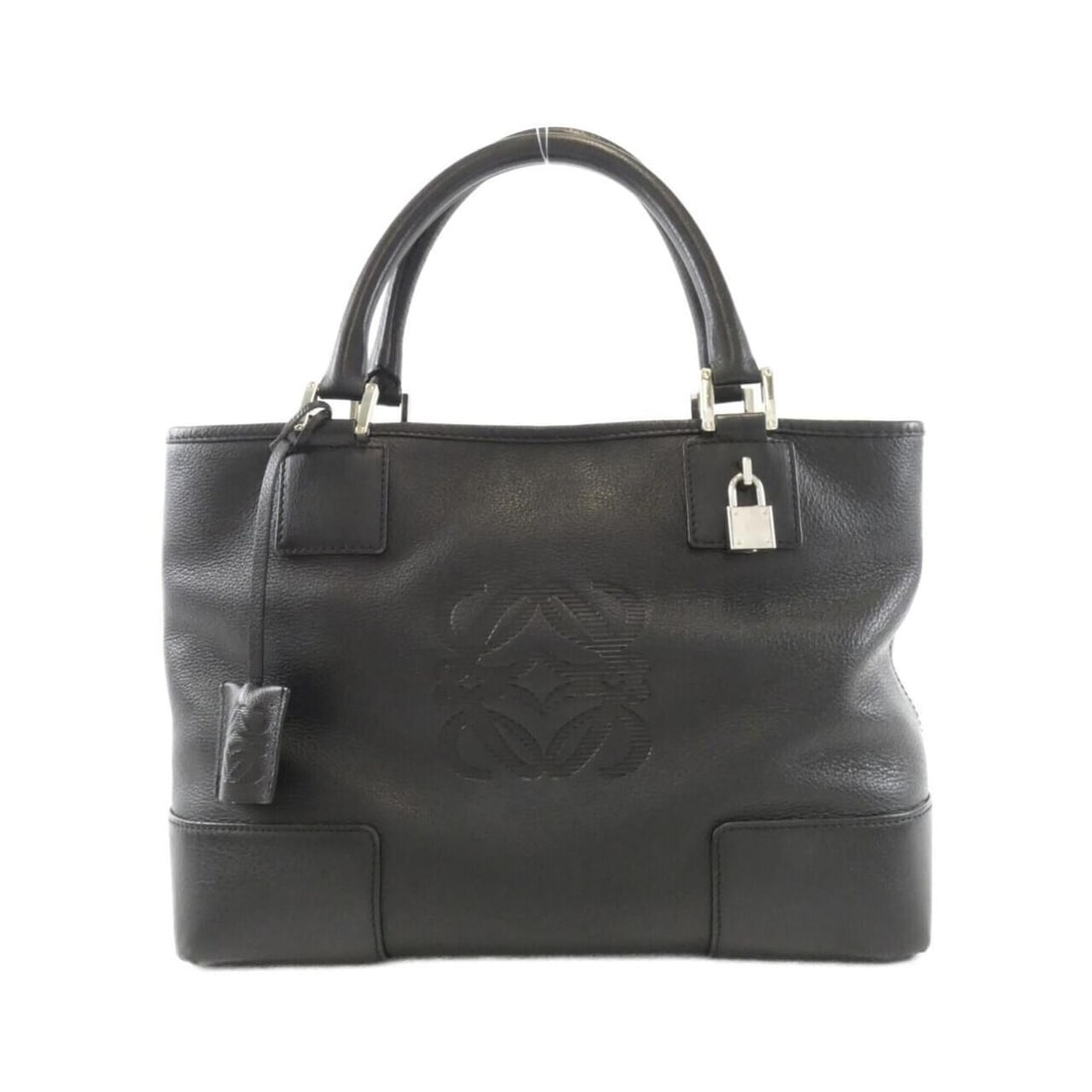 Loewe Amazona Fusta Small 311 62 028 Handbag: --- Catalog ---Category: SizeSize (HxWxD): 22cm x 30cm x 11cm / 8.66'' x 11.81'' x 4.33''Category: DesignType: HandbagColor: BlackGender: WomenMaterial: Leather Hardware Color: SilverCategory: