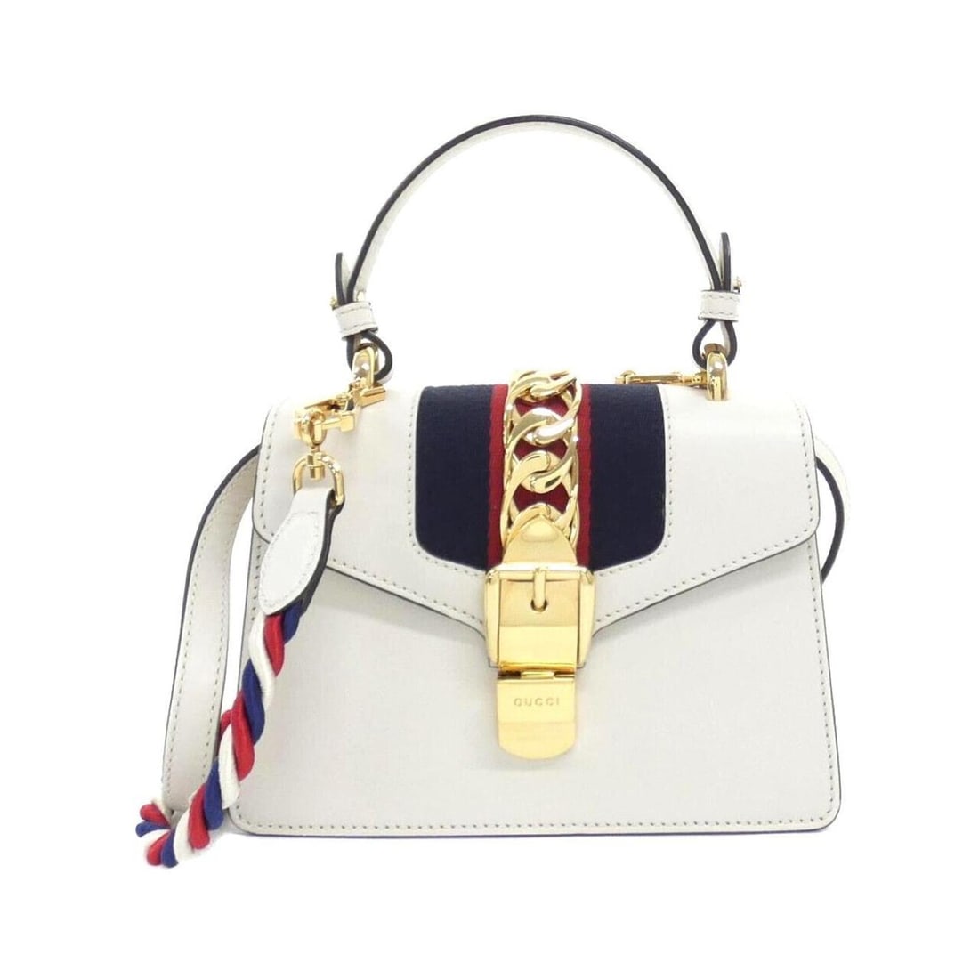 Gucci SYLVIE 470270 D4ZAG Handbag: --- Catalog ---Category: SizeSize (HxWxD): 14cm x 20cm x 8cm / 5.51'' x 7.87'' x 3.14''Category: DesignType: HandbagColor: WhiteGender: WomenMaterial: Leather Category: GeneralMPN: 470270 D4ZAGBrand: