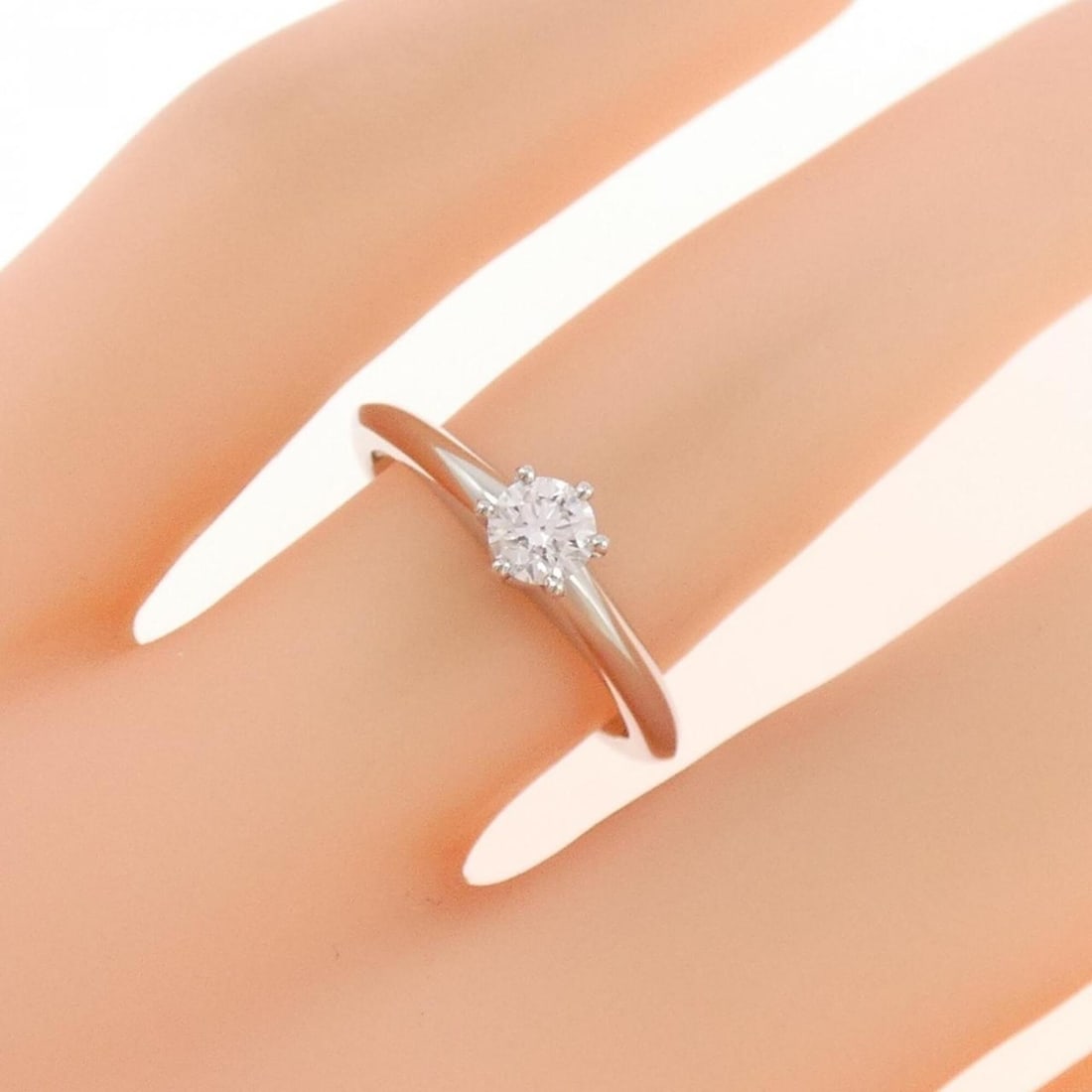 Tiffany Classic Solitaire Ring 0.24ct E VS1 3EXT - 5