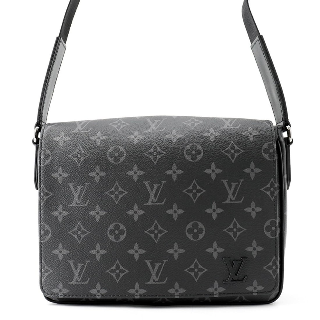 Louis Vuitton Shoulder Bag Monogram Eclipse District PM NV3 M46255 LOUIS VUITTON Men's Black Handbag (1 of 11)