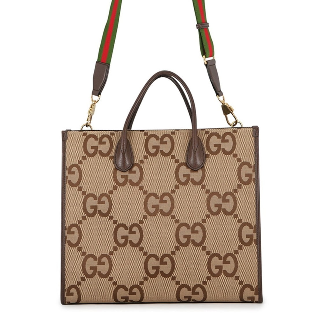 Gucci Jumbo GG Canvas Leather Tote Bag 678839 GUCCI 2-way Shoulder Handbag (1 of 18)
