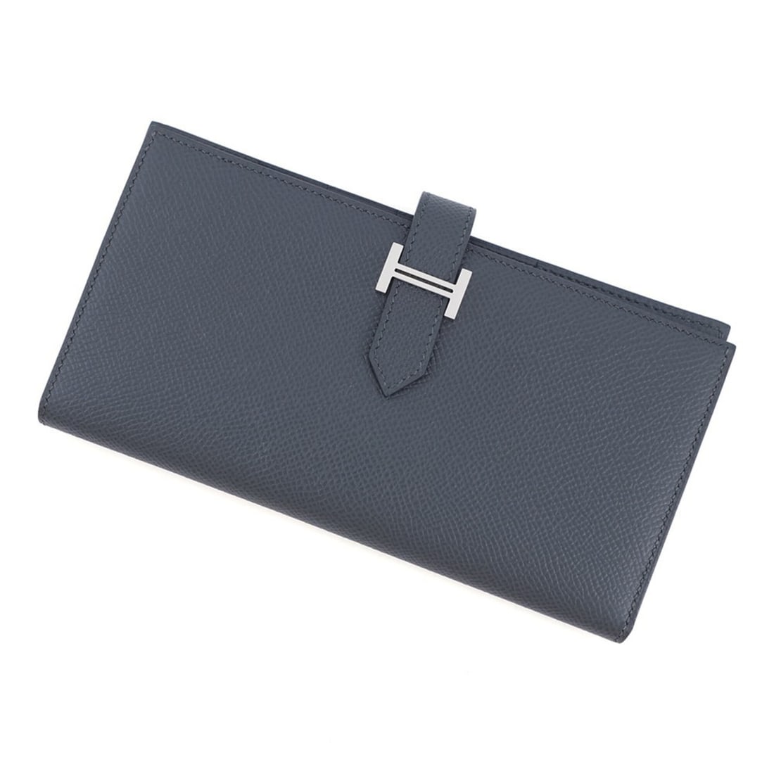 Hermes Bearn Soufflé Long Wallet, Gris Misty Epsom Leather, K Stamp, HERMES WALLET (1 of 11)