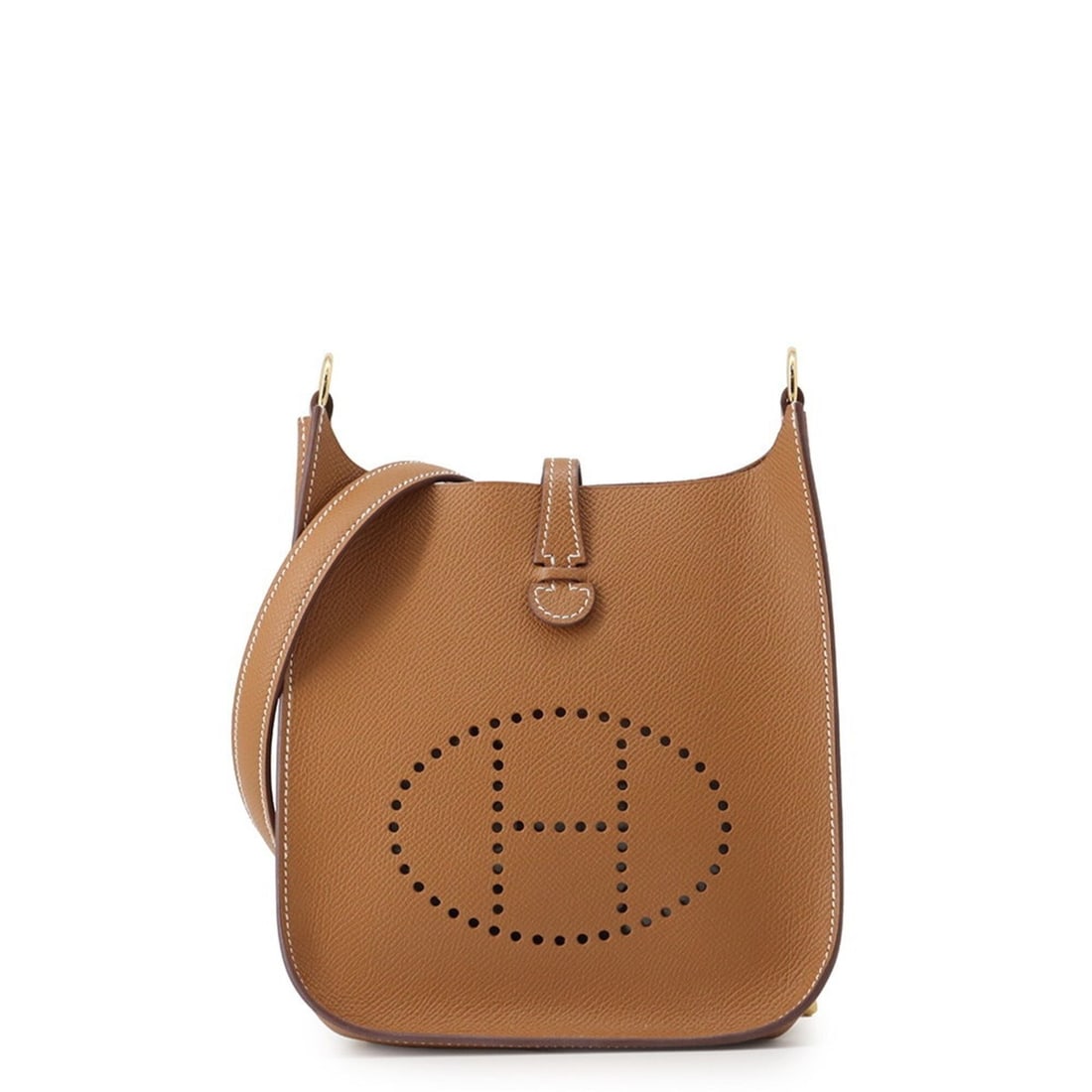 Hermes Evelyne TPM Shoulder Bag, Sellier, Gold, Epsom Leather, K Stamp, HERMES, Handbag, Women's, (1 of 13)