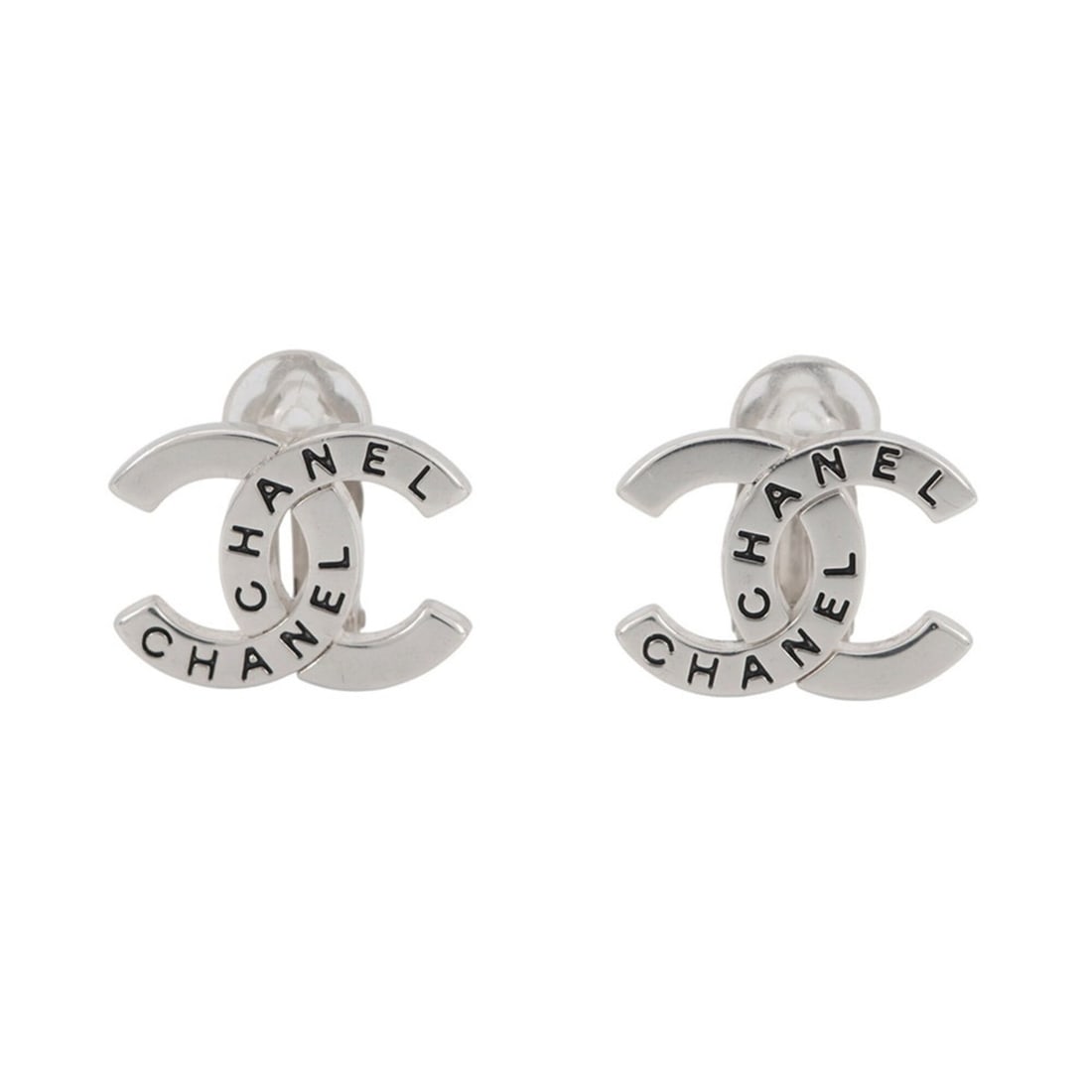 Chanel earrings, Coco Mark, metal, 98 A CHANEL (1 of 9)