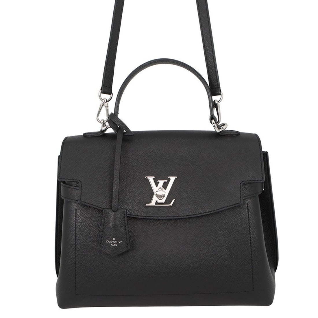 Louis Vuitton Lockme Ever BB Leather Handbag M53937 LOUIS VUITTON Shoulder Bag Black (1 of 18)