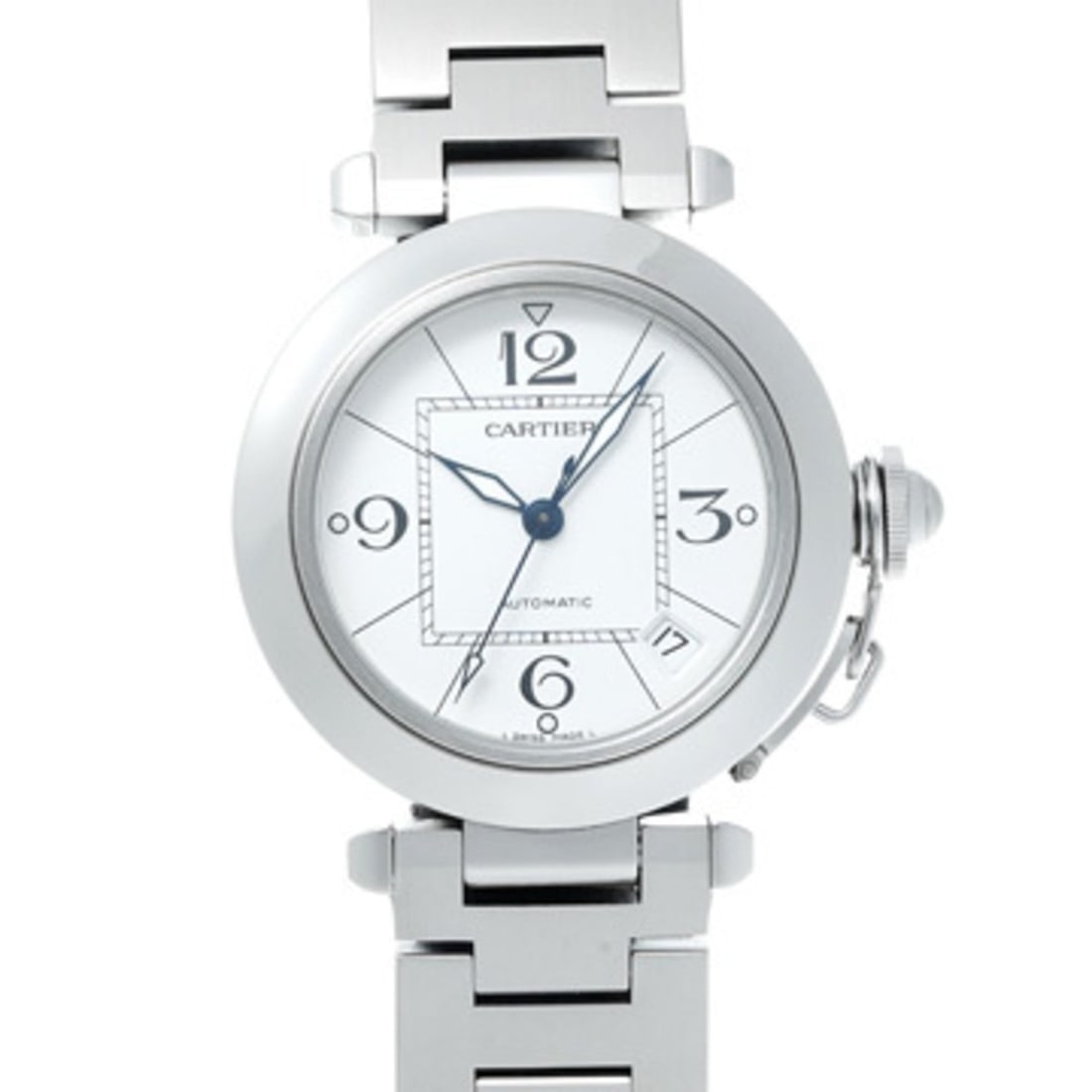 Cartier Pasha C W31074M7 White Boys' Automatic Watch (Pre-owned) - Ginzo (1 of 16)