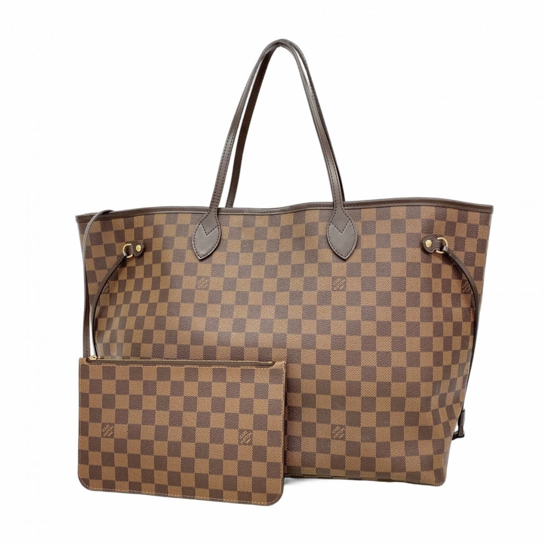 Louis Vuitton Damier Neverfull GM Tote Bag N40597 Ebene Women's OP004909 (1 of 16)