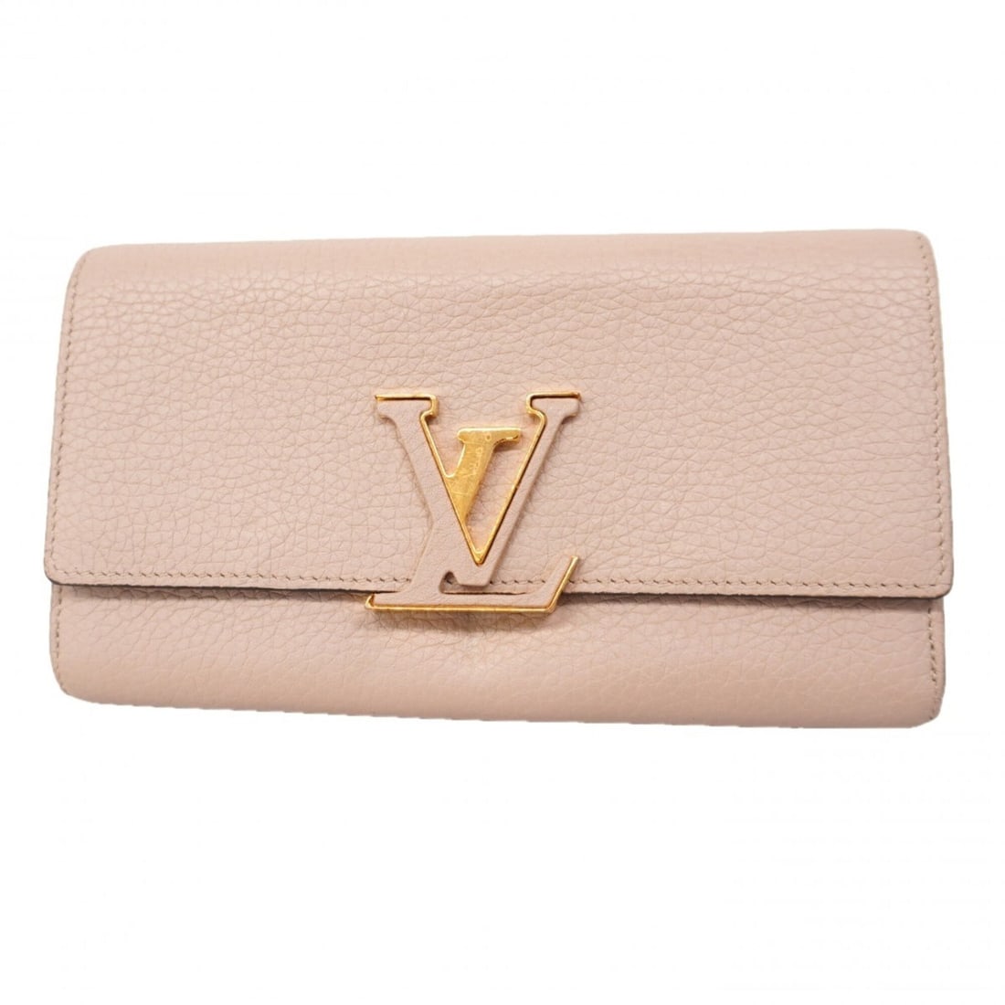 Louis Vuitton Long Wallet, Taurillon Leather, Portefeuille Capucines M61249, Ladies' Model P2975759: --- Catalog ---Category: SizeSize (HxWxD): 10.5cm x 20cm x 3cm / 4.13'' x 7.87'' x 1.18''Category: DesignType: Long wallet (bi-fold)Color: GalleGender: WomenCategory: GeneralMPN: M61249Brand: Louis Vu
