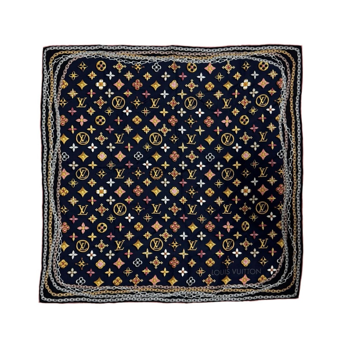 Louis Vuitton LOUIS VUITTON Silk Scarf Carre Your Highness M71469 Women's: --- Catalog ---Category: SizeSize (LxW): 60cm x 60cm / 23.62'' x 23.62''Category: DesignType: ScarfColor: Multi-colorGender: WomenMaterial: Silk Category: GeneralBrand: Louis Vuitton--- Item List ---S