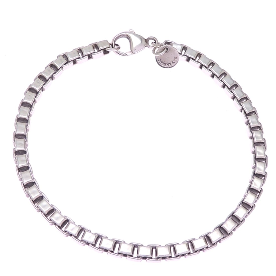 Tiffany & Co. Venetian Link Bracelet for Women and Men, Sterling Silver 925: --- Catalog ---Category: SizeLength: 19cm / 7.48''Category: DesignType: Charm braceletGender: Men,WomenMaterial: Silver 925Category: GeneralBrand: Tiffany--- Item List ---Section: ConditionRanking: Ra