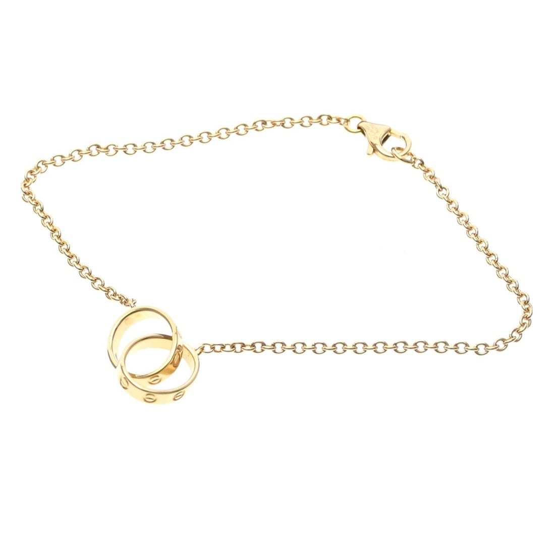 Cartier Baby Love Bracelet Pink Gold (18K) No Stone Charm Bracelet Pink Gold: --- Catalog ---Category: SizeLength: 17.5cm / 6.88''Weight: 3g / 0.1oz.Category: DesignType: Charm braceletColor: Pink goldMetal: GoldStone: No StoneStyle: FashionGender: Men,WomenMaterial: Pink gold 
