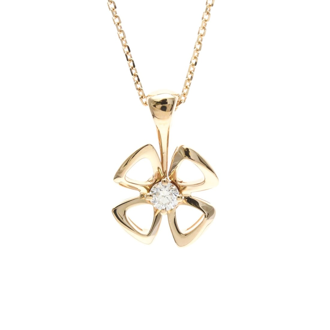 Bvlgari Fioreba Necklace 1P Diamond Necklace Pink Gold (18K) Diamond Men,Women Fashion Necklace (1 of 17)